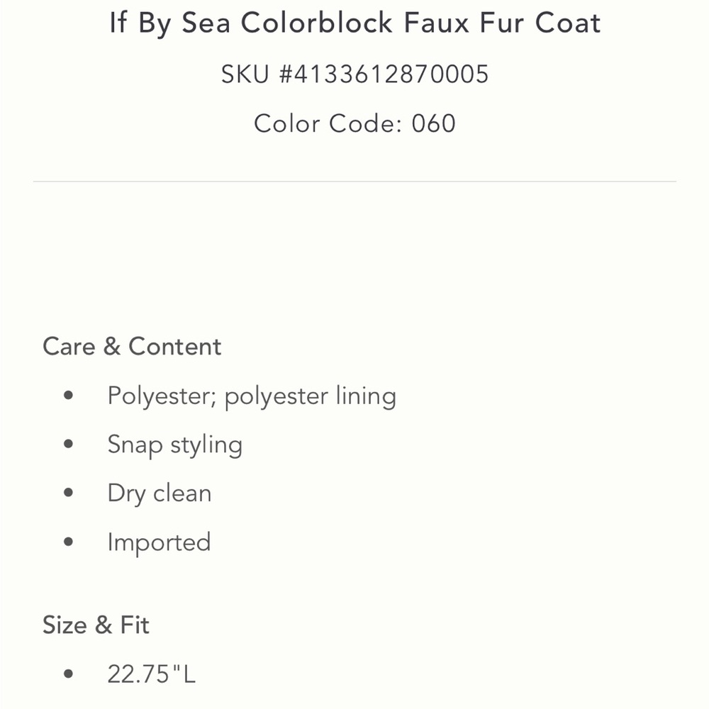 Red Pink Colorblock faux fur coat - Picture 7 of 9